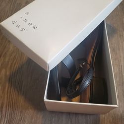 Black Sandal Heels Size 10