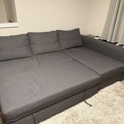 IKEA FRIHETEN Sleeper sectional,3 seat w/storage