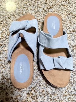 Rockport truTECH Light Blue Suede Sandals Size 11M