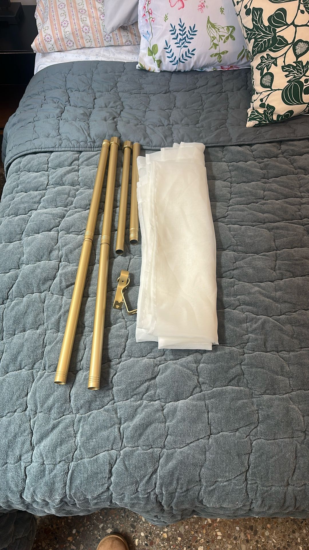 Sheer Panels Curtain And Rods