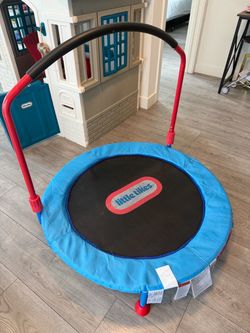 Little Tikes Kids Trampoline with Handle Bar – $20