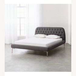 Upholstered Seraphina Upholstered Bed Frame - Queen CB2