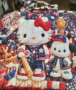 Hello Kitty quilted tote bags $25 each