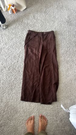 Women's Brown Wide-Leg Pants
