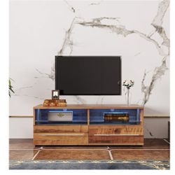 Heavy wood t v stand very good condition