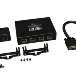 Tripp Lite 4-Port VGA over Cat5/6 Splitter/Extender B132-004-02 Local Unit