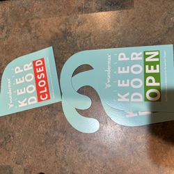 Please Keep Door Closed/Open Hanger Sign, 3 Pack(Double Sided)