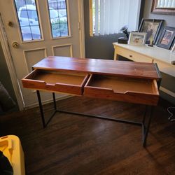Slim Brown Drawers/Desk