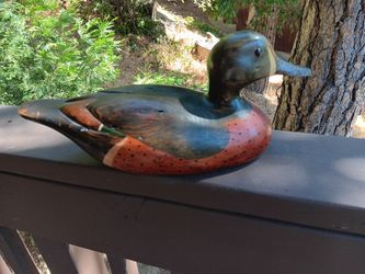 Tom Taber decoy signed duck
