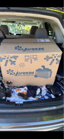NEW IN BOX IcyBreeze Platinum Portable AC Cooler – UPGRADED 10 Ah Lithium Battery