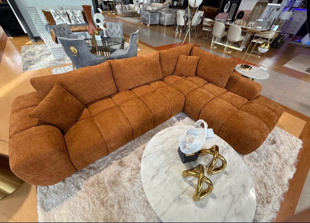 Brand new sectional sofas- 0 interest Finance available- shop now pay later- NO CREDIT NEEDED.