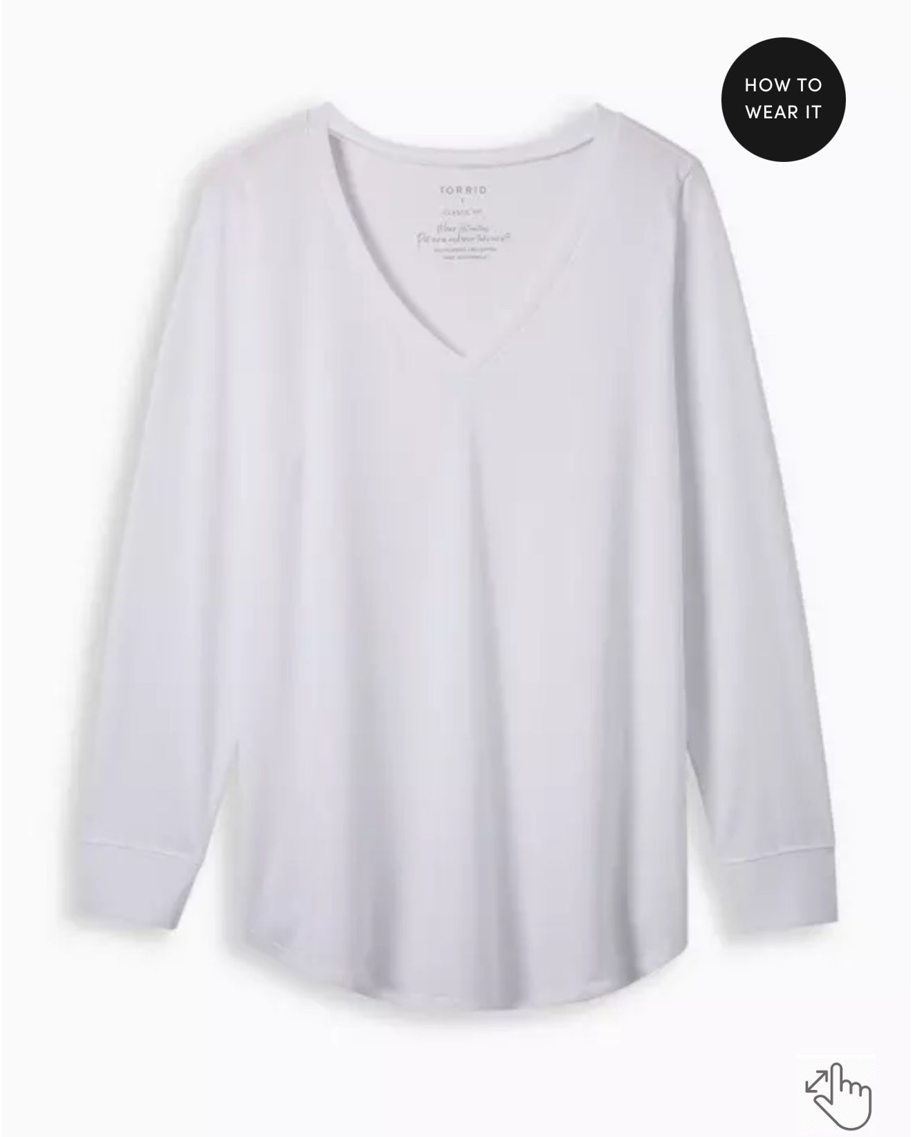 White Long Sleeve Shirt Torrid Size 4