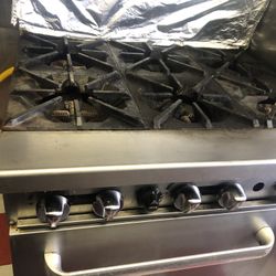 Commercial 6 Burner Stove