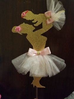 Girl babyshower cake topper