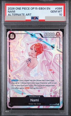 PSA 10 Nami OP15-086 Alt Art EB-04 One Piece Wedding Booster Box Packs Luffy Zoro Manga
