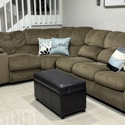 Sectional Sleeper Sofa with 2 Recliners