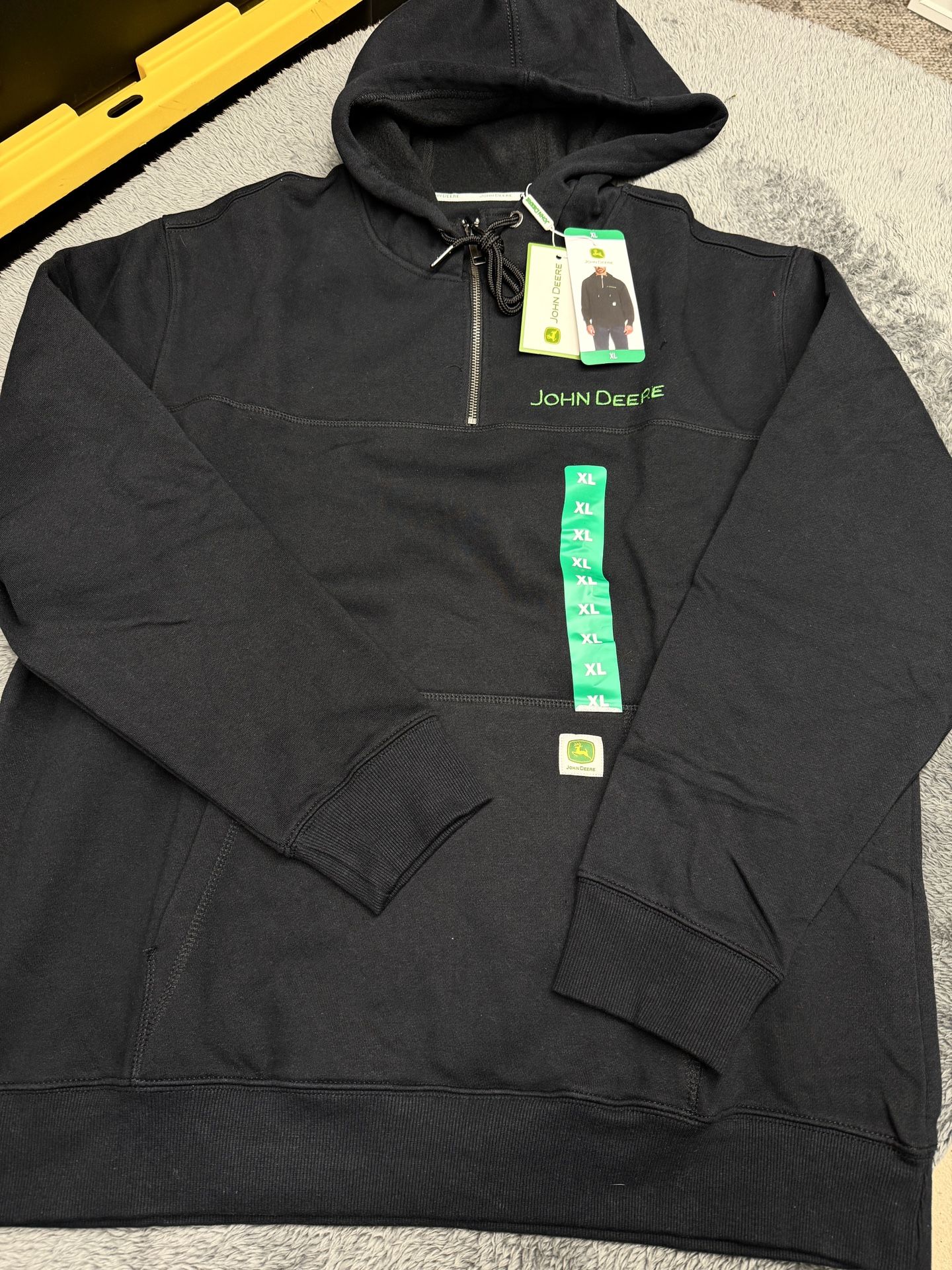 NEW John Deere High Quality Men’s XL 1/4 Zip Hoodie, brand new with tags!