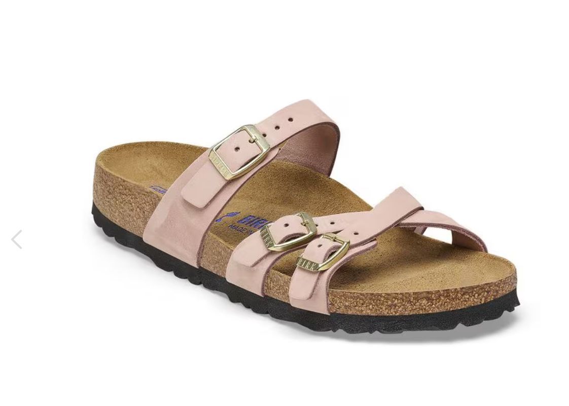 Birkenstock- Franca Soft Footbed Nubuck Leather - Soft Pink
