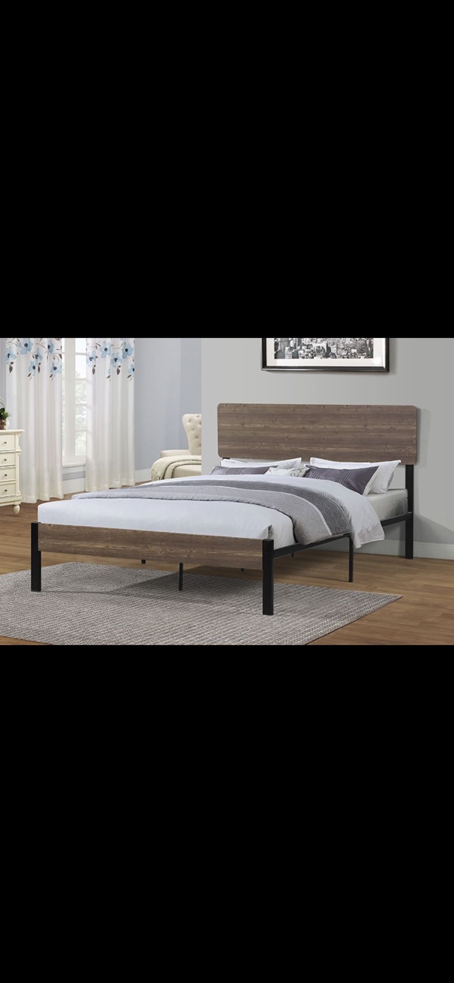 Queen Bed $110 Not Including Mattress 
