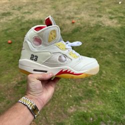 Air Jordan 5 Off White Size 8.0 Men 