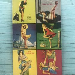 Rare Vintage/Antique Risqué Pin Up Girl 1940s Card/Postcard GC 3.5 x 5.5
