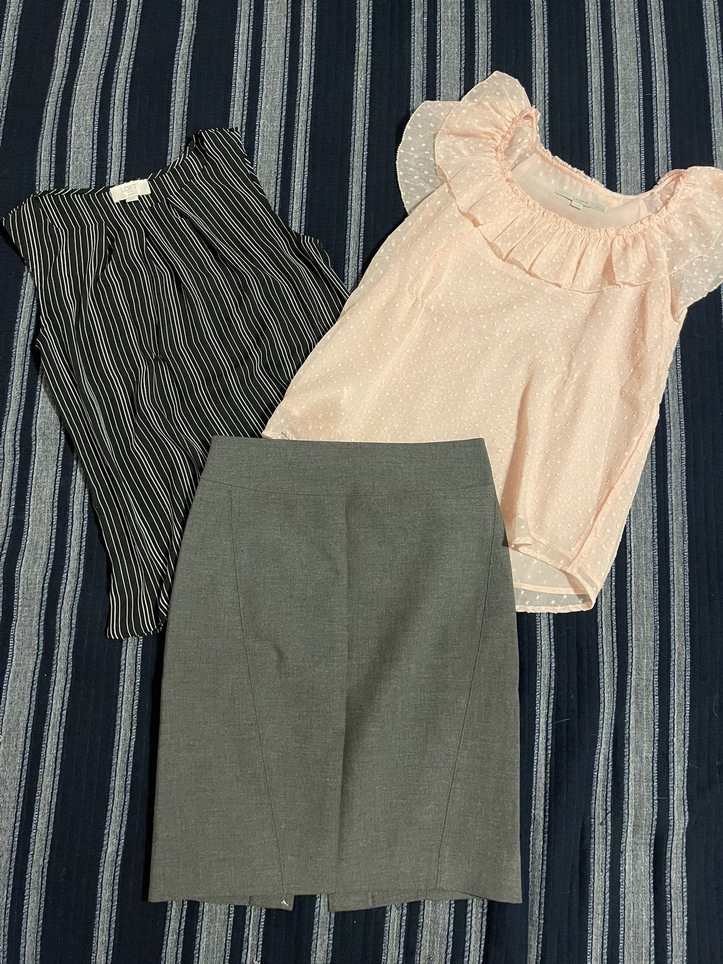 Loft XSP 2 Shirts + 1 Skirt