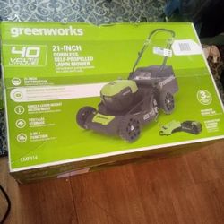 Greenworks 40v Mower New