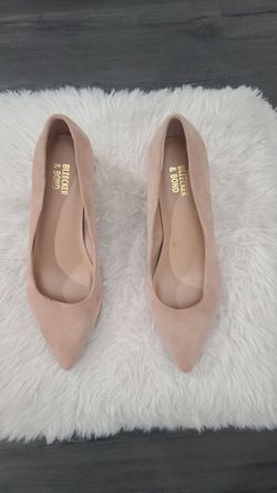 Bleecker & Bond Beige Suede Pointed Toe Shoes