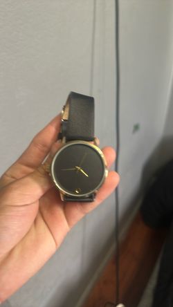 Watch Black Dial Gold Tone Case