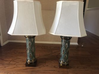 Vintage Set of 2 Mad Men Style 1960’s Lamps
