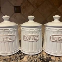 amic storage jar （3 pieces set） nearly New 