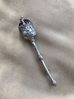 Royal Coronation Queen Scepter Mace Staff Windsor Brooch Pin Crown Jewel Family