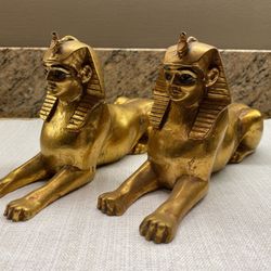 Mid Century Sphinx Statues