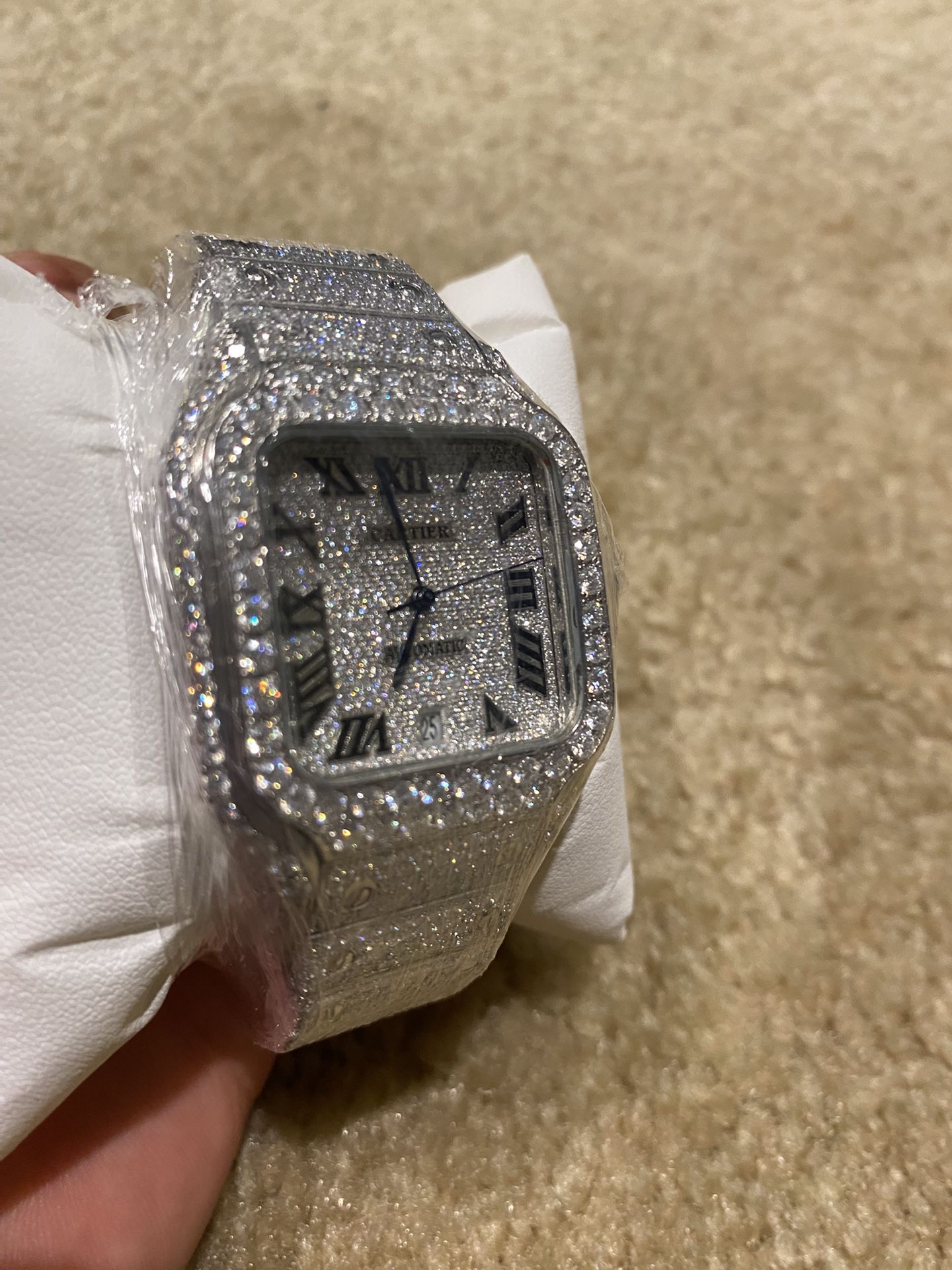 Cartier Moissanite Watch