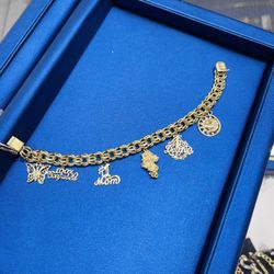 Gold Charm Bracelet 