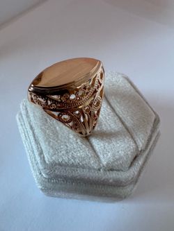 Vintage 14K 585 Gold Plated Ring Size 10