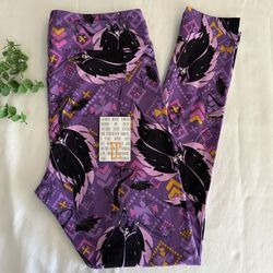 💜LLR • Disney Villain MALEFICENT TC Leggings (fits 12-18)