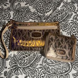 Michael Kors Wristlet + Mini Wallet 