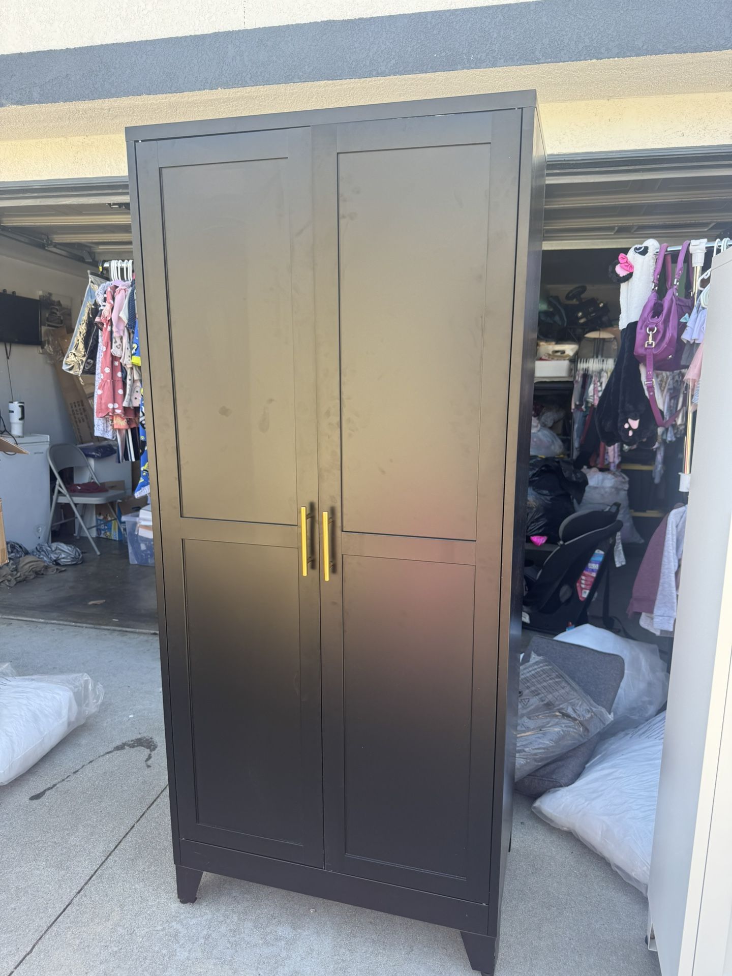 Black Double door Cabinet(New & Assembled)(Check description)💥💥✨✨