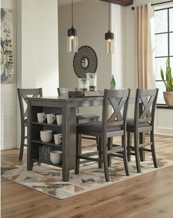 5-Piece Counter Height Dining Set