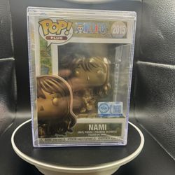 Funko Pop! Plus One Piece Nami Statue (Bronze) #2015 SEALED