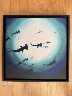 Framed Shark Print