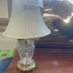 Waterford Crystal Glass Lamp Original Tag 