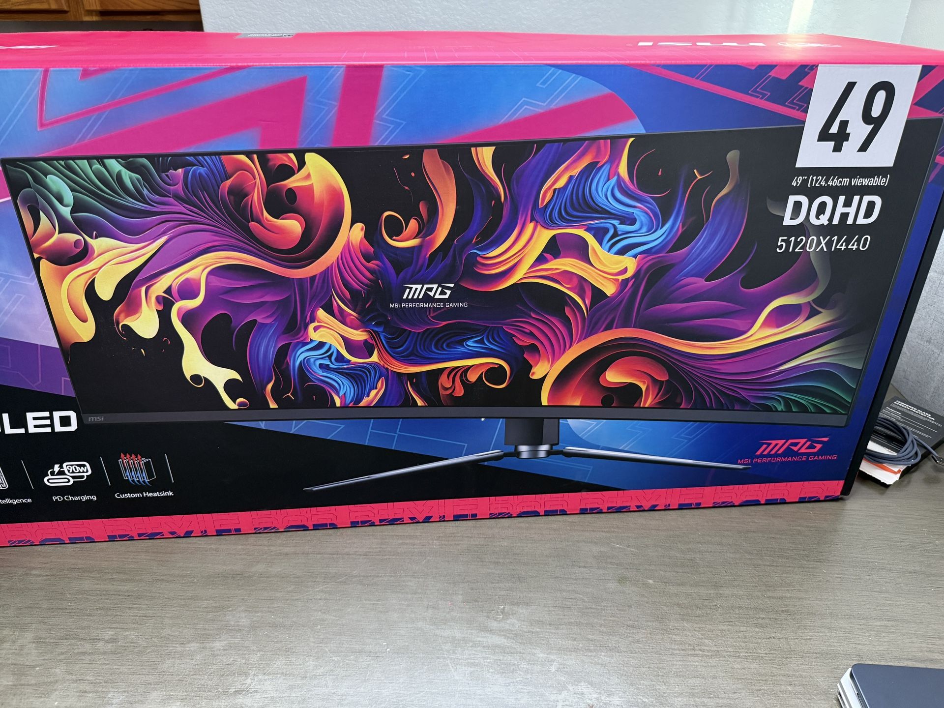 MSI 491CQP QD-OLED Gaming Monitor