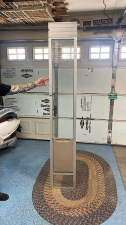 Sliding back door extension doggy door