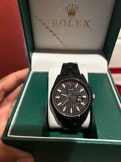 Black stoned Rolex