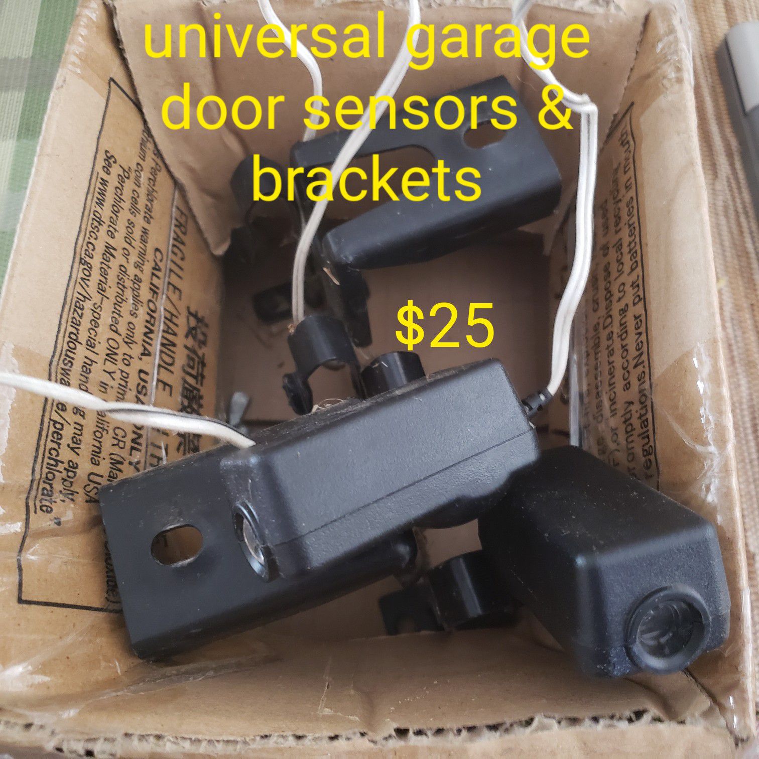 Universal Garage Door Sensors and Brackets