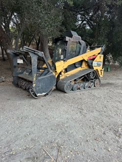Rotary cutter mulcher#wood shredder chipper skid steer loader#
