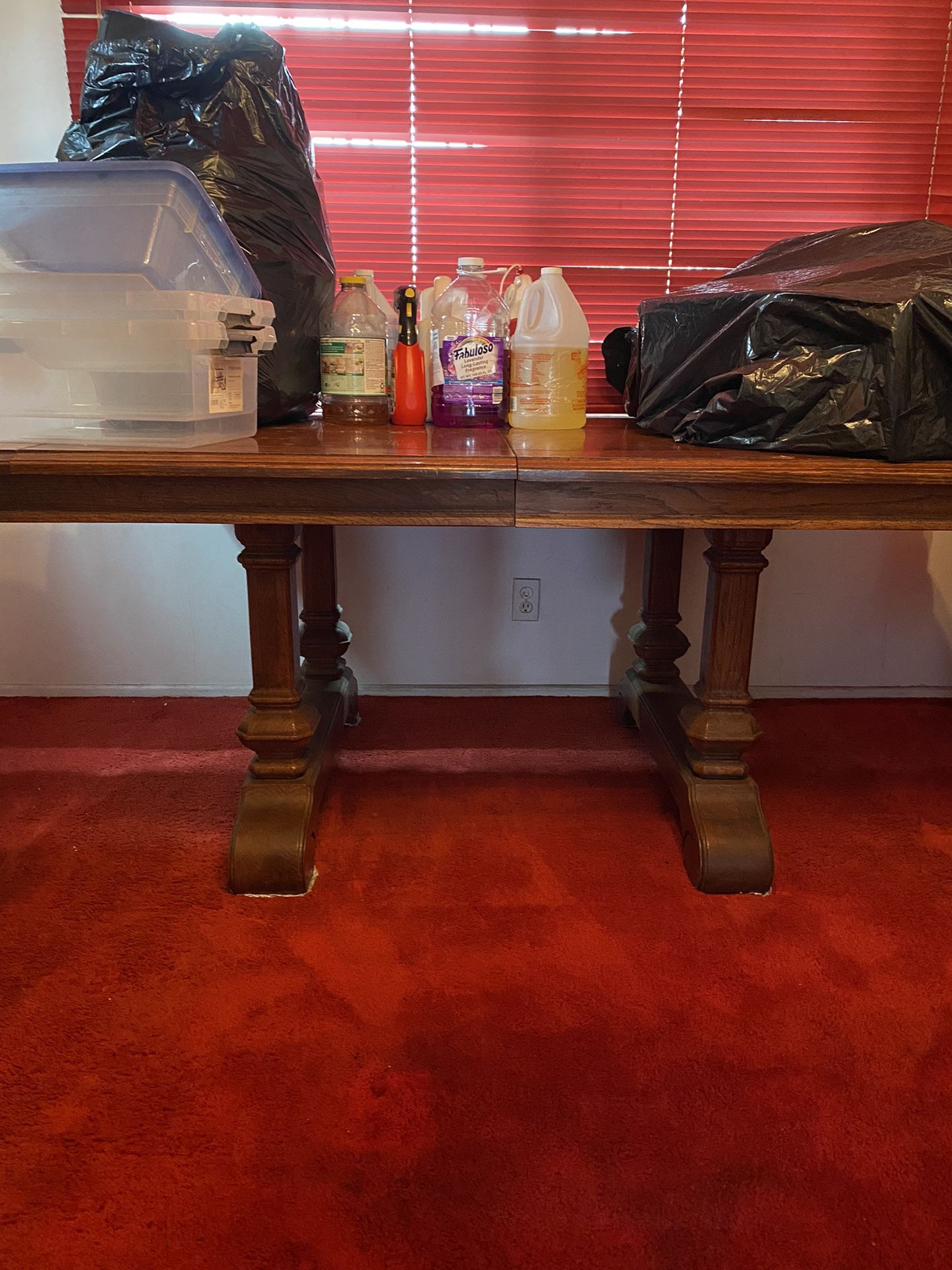 Antique table real wood