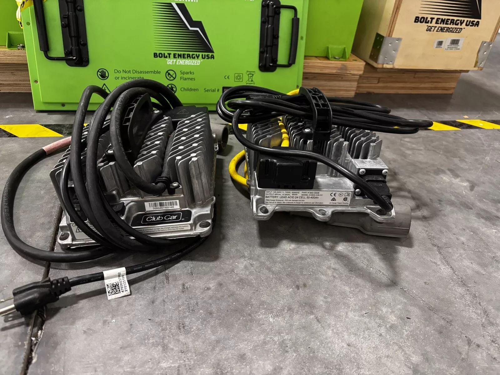Used Club Car 48v Chargers, PN 104029604 TROJAN, H-FREQ